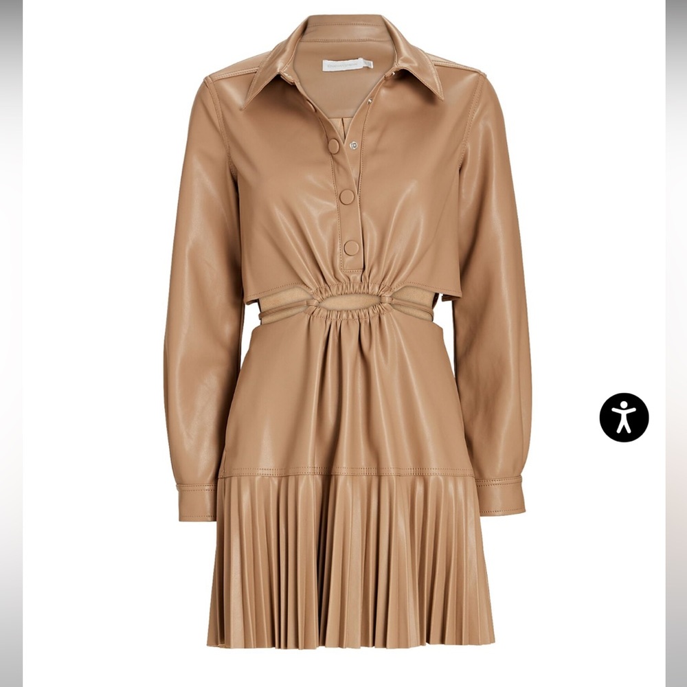 NWOT Jonathan Simkhai vegan leather dress